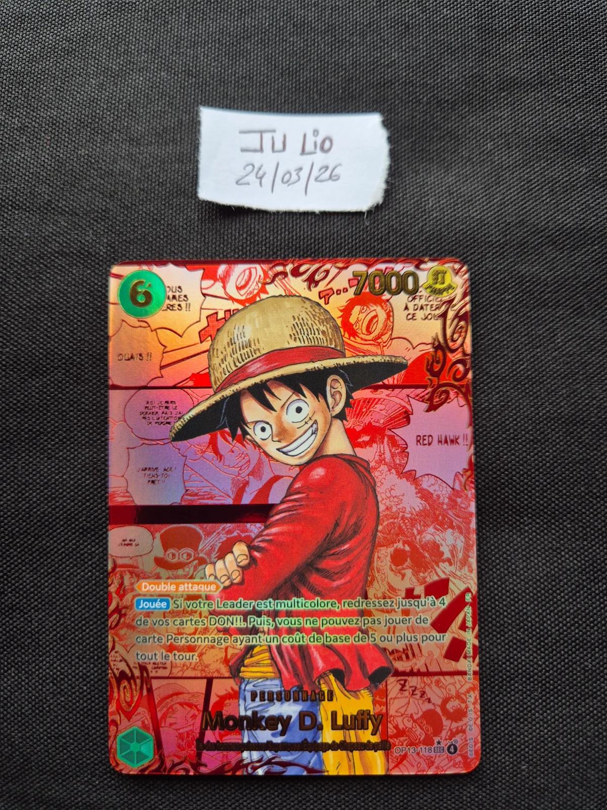 Carte Carte inconnue 118 du set Op13 (langue FR) — One Piece TCG édité par Bandai