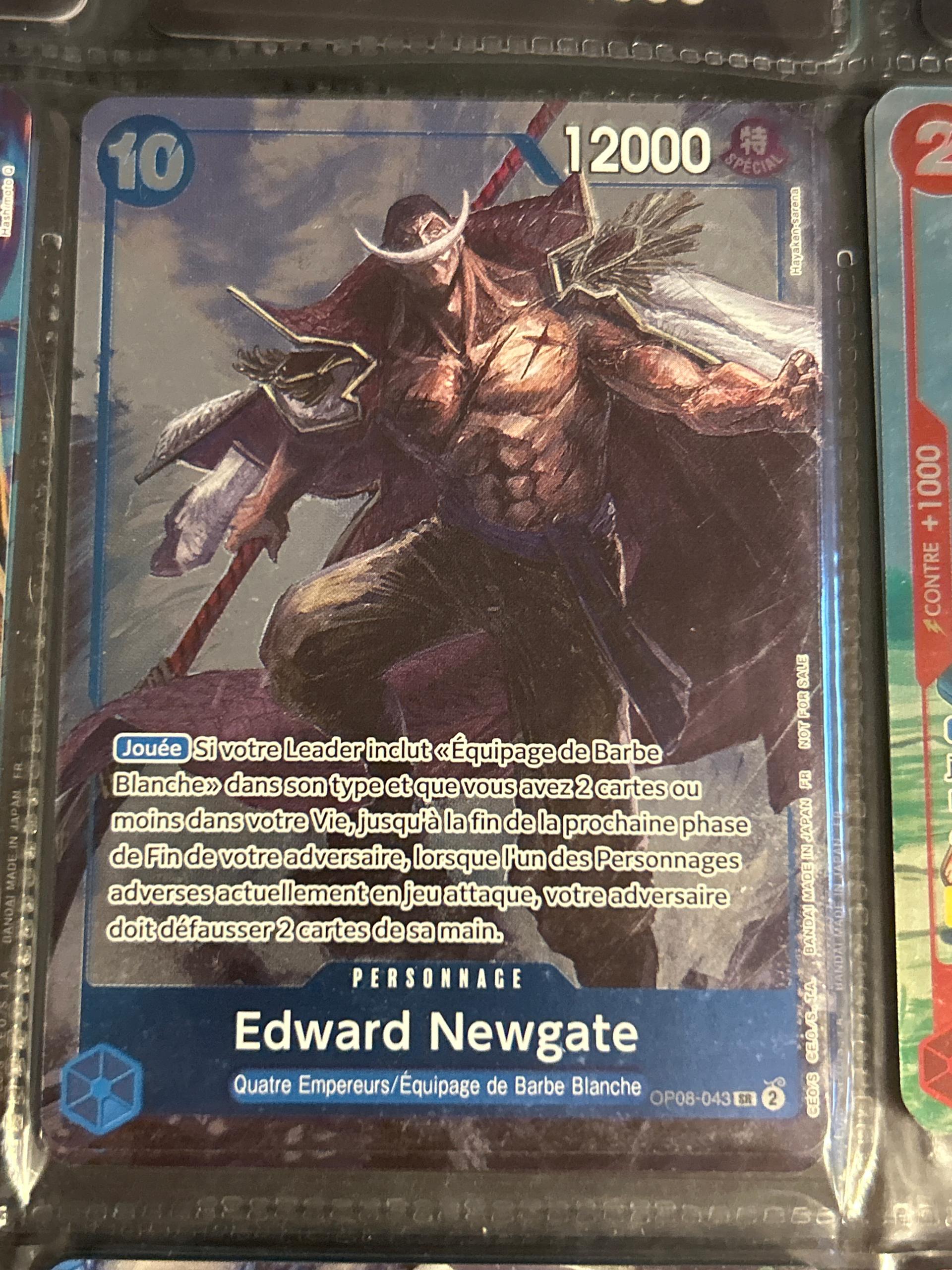 Carte Edward Newgate OP08-043_anniv1fr2 Super Rare OP-08 — One Piece TCG FR (Bandai)