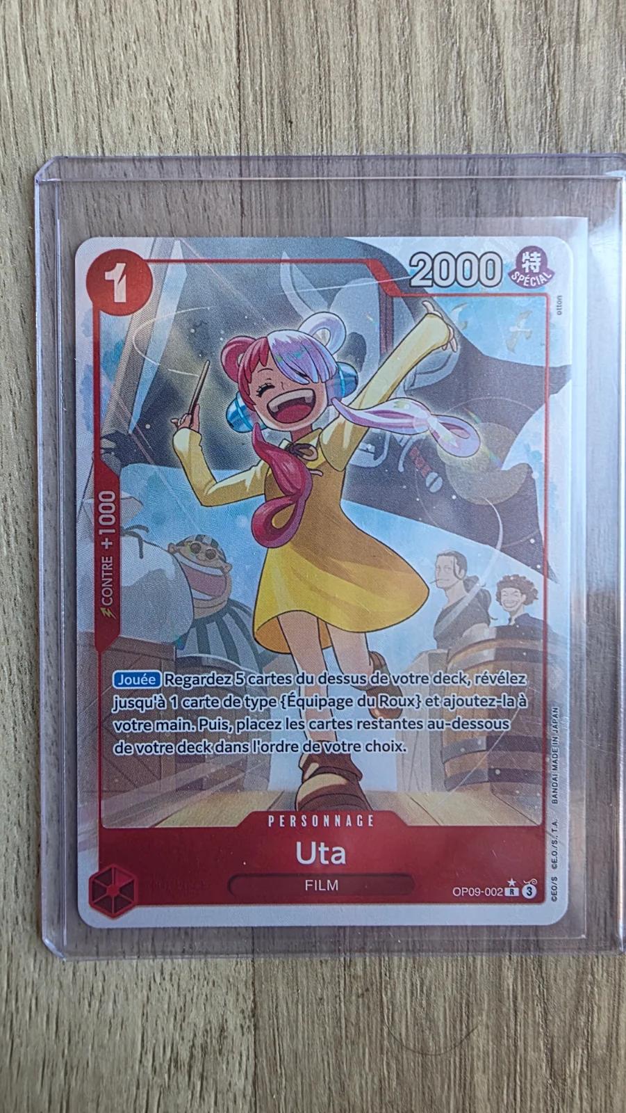Carte UTA OP09-002 du set OP09 (langue FR) — One Piece TCG édité par Bandai