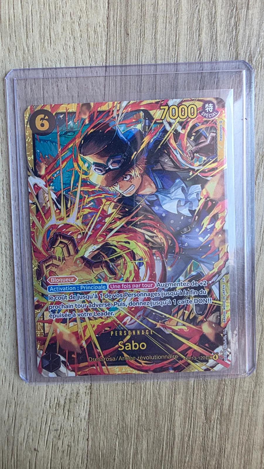 Carte SEC SABO OP13-120- du set OP13 (langue FR) — One Piece TCG édité par Bandai