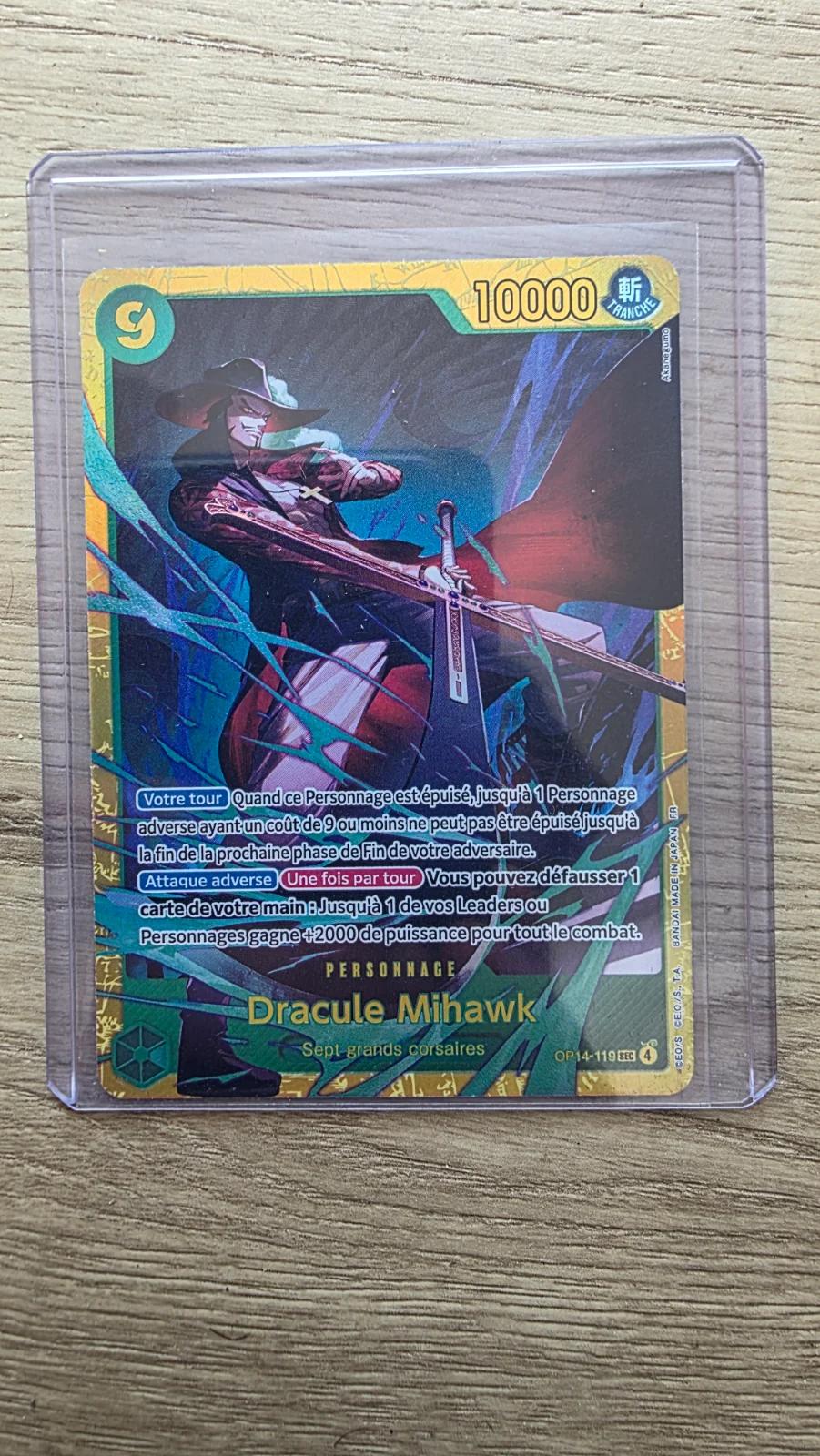 Carte SEC MIHAWK OP14-119 du set OP14 (langue FR) — One Piece TCG édité par Bandai