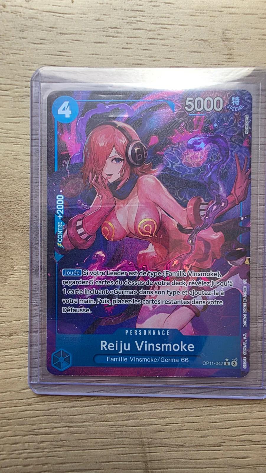 Carte REIJU VINSMOKE OP11-047 (langue FR) — One Piece TCG édité par Bandai
