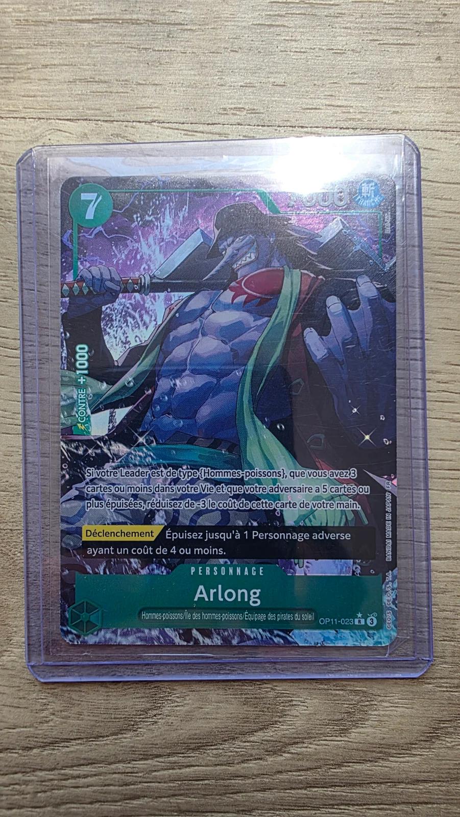 Carte ARLONG OP11-023 du set OP11 (langue FR) — One Piece TCG édité par Bandai