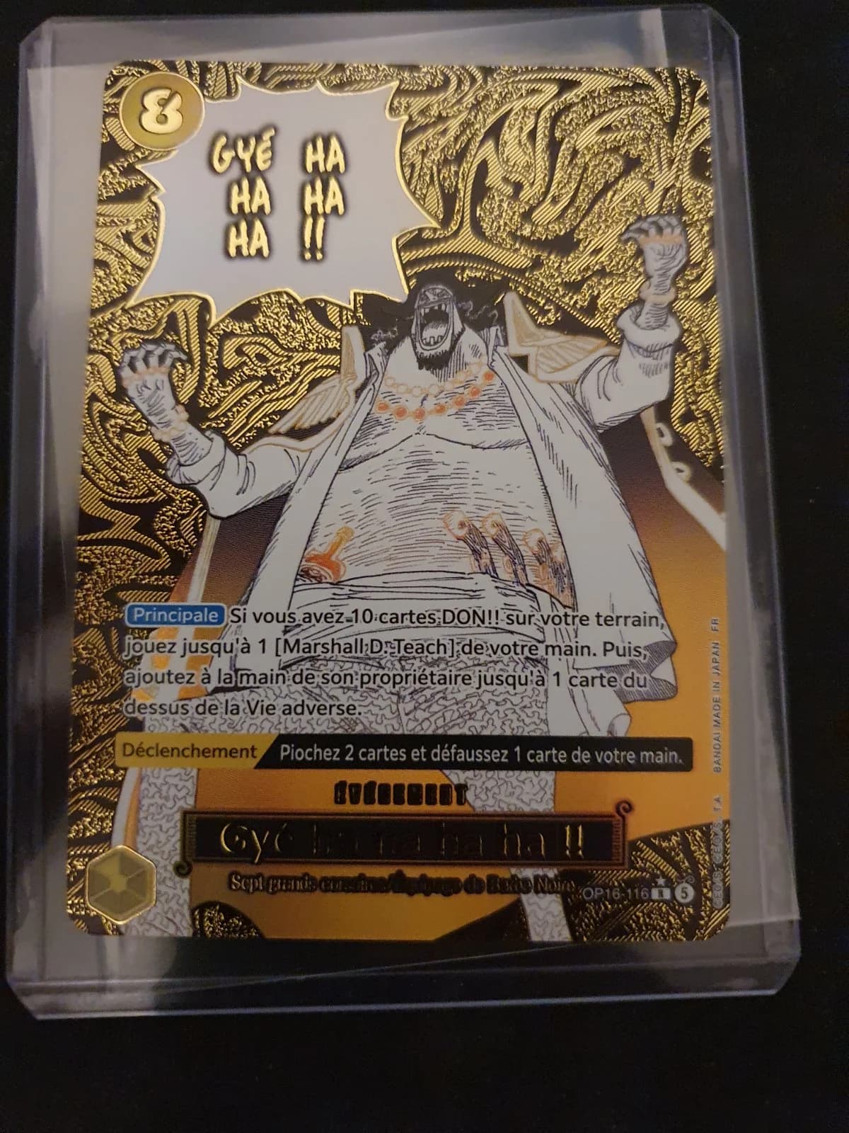 Carte Gyé ha ha ha ha !! OP16-116_p1 Rare du set OP-16 BOOSTER PACK -THE TIME OF BATTLE- (langue FR) — One Piece TCG édité par Bandai