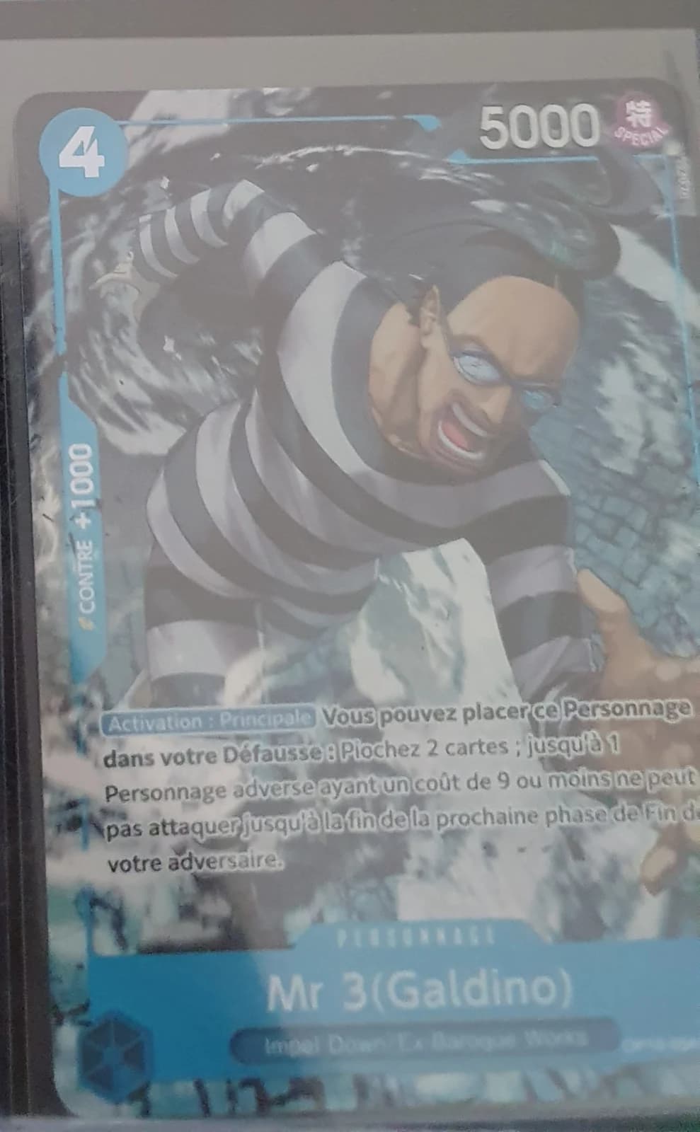 Carte Mr 3 (Galdino) SPECIAL (langue FR) — One Piece TCG édité par Bandai