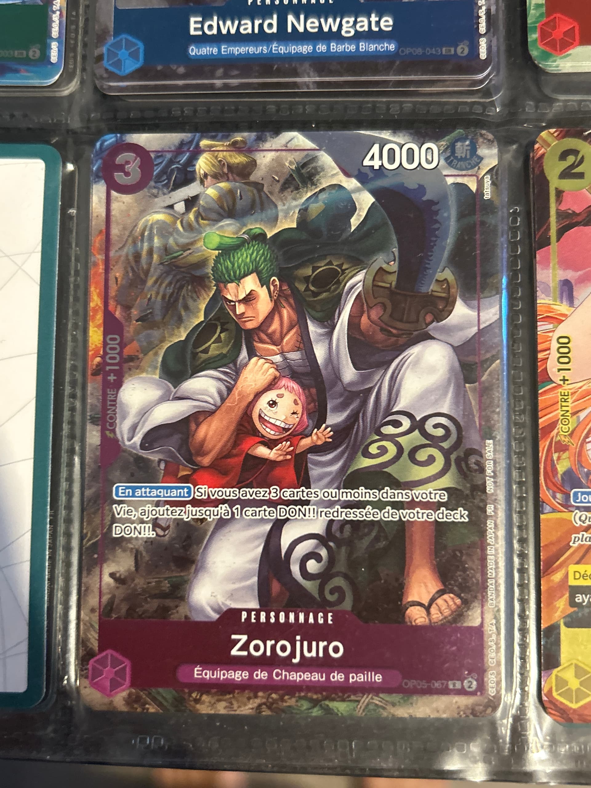 Carte Zorojuro OP05-067_anniv1fr Rare du set OP-05 Awakening of the New Era (langue FR) — One Piece TCG édité par Bandai