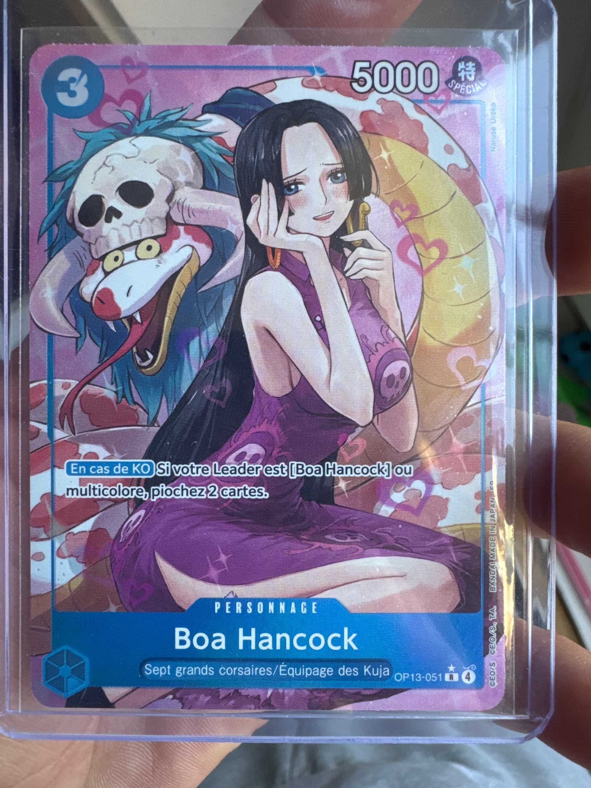 Carte Boa Hancock OP13-051_p1 Rare du set OP-13 Carrying on His Will (langue FR) — One Piece TCG édité par Bandai