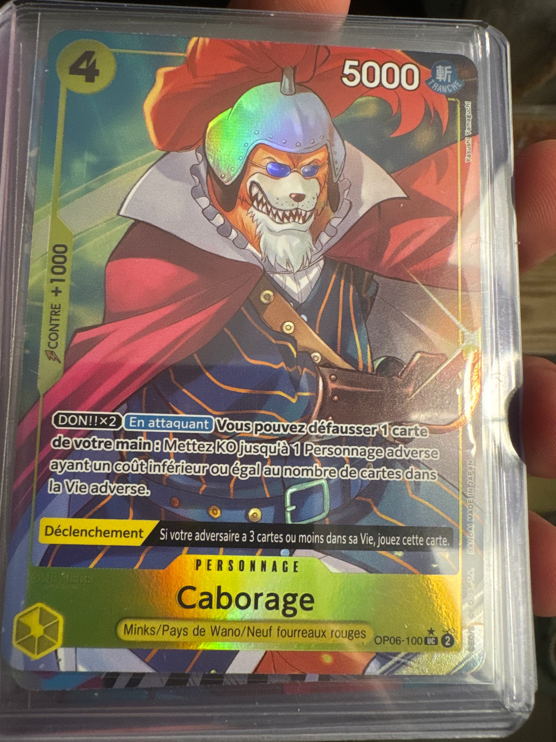 Carte Caborage OP06-100_p3 Uncommon du set PRB-01 The Best (langue FR) — One Piece TCG édité par Bandai