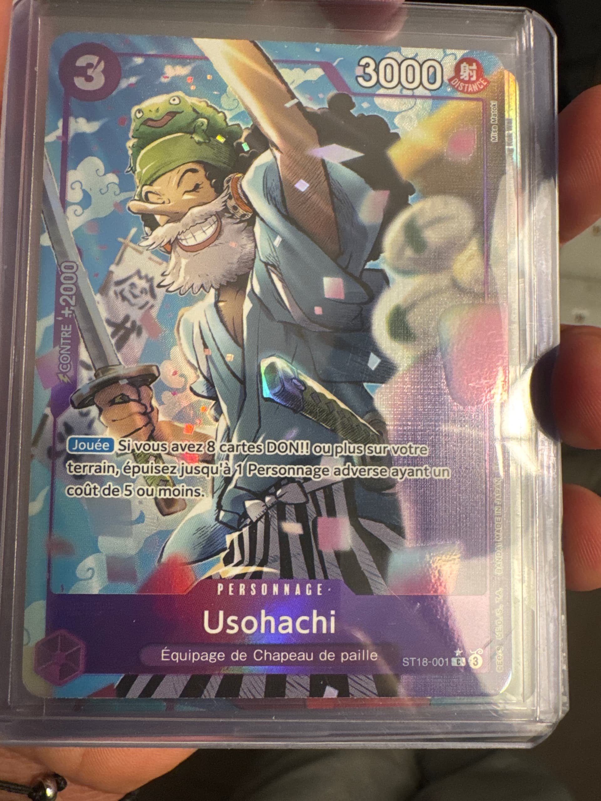 Carte Usohachi ST18-001_p3 Common du set PRB-02 The Best Vol. 2 (langue FR) — One Piece TCG édité par Bandai