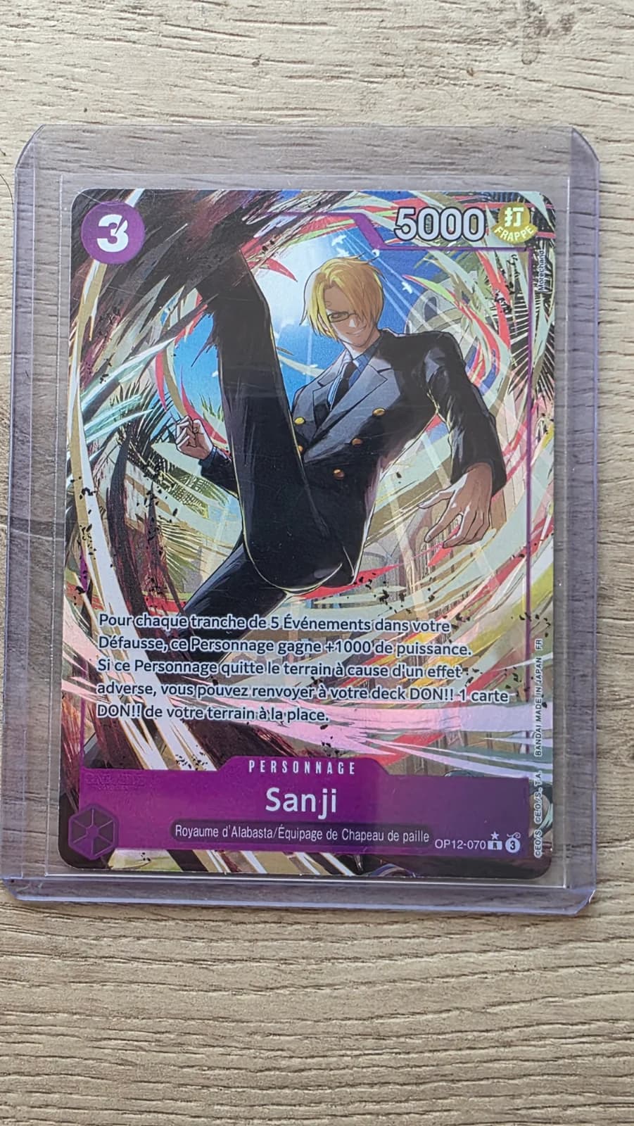 Carte SANJI OP12-070 OP12 — One Piece TCG FR (Bandai)