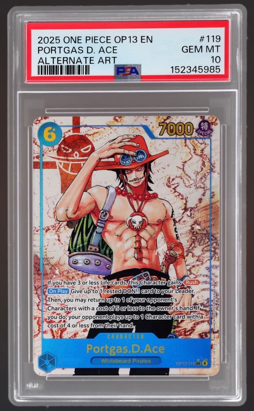 Carte Portgas D. Ace OP13-119_p1 Secret Rare OP-13 — One Piece TCG EN (Bandai)