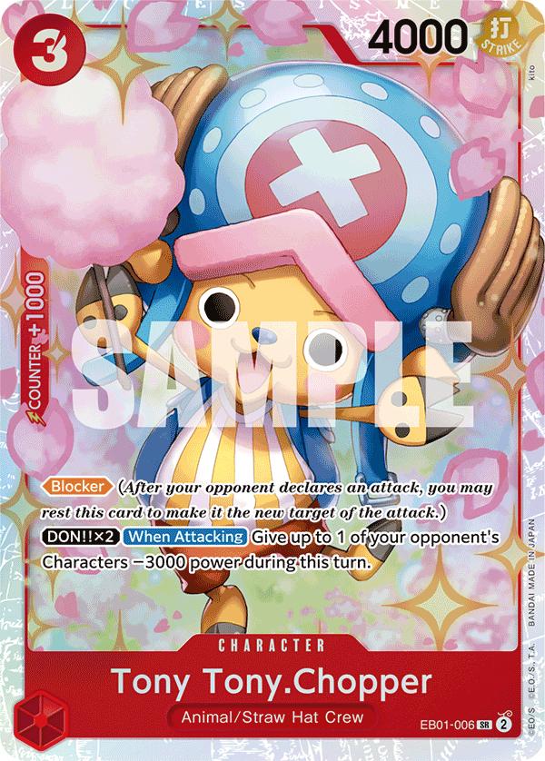 Carte Tony Tony.Chopper EB01-006 Super Rare — One Piece TCG EB-01 (Bandai)