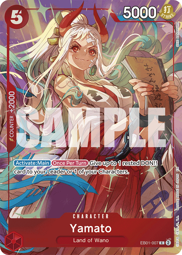 Carte Alt-Art Yamato EB01-007_p1 Common — One Piece TCG OTHER One Piece Products (Bandai)