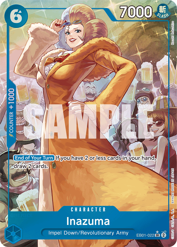 Carte Alt-Art Inazuma EB01-022_p1 Super Rare — One Piece TCG EB-01 Memorial Collection (Bandai)