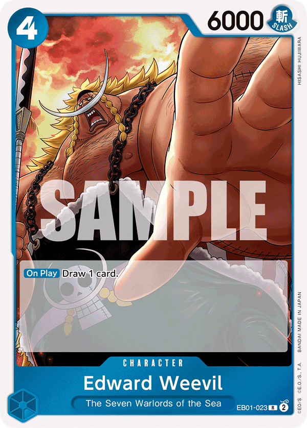 Carte Edward Weevil EB01-023 Rare — One Piece TCG EB-01 (Bandai)