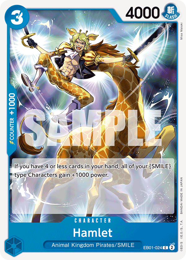 Carte Hamlet EB01-024 Common — One Piece TCG EB-01 Memorial Collection (Bandai)