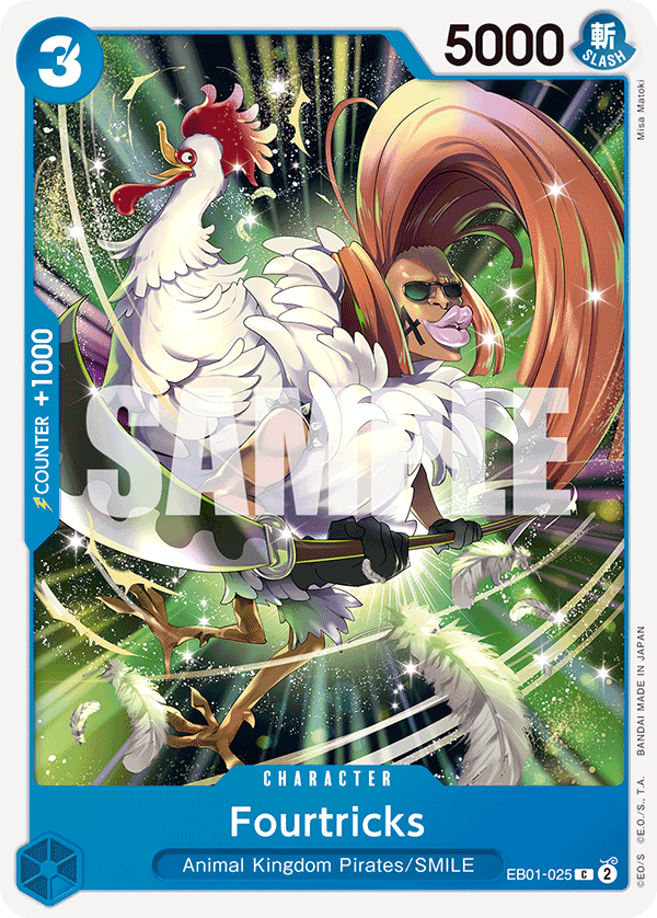 Carte Fourtricks EB01-025 Common — One Piece TCG EB-01 Memorial Collection (Bandai)