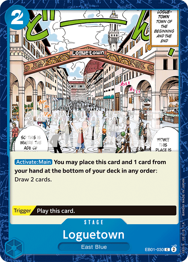Carte Loguetown EB01-030 Common — One Piece TCG EB-01 Memorial Collection (Bandai)