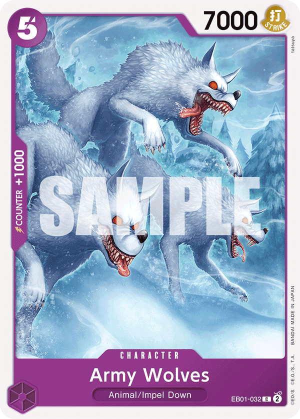 Carte Army Wolves EB01-032 Common — One Piece TCG EB-01 Memorial Collection (Bandai)
