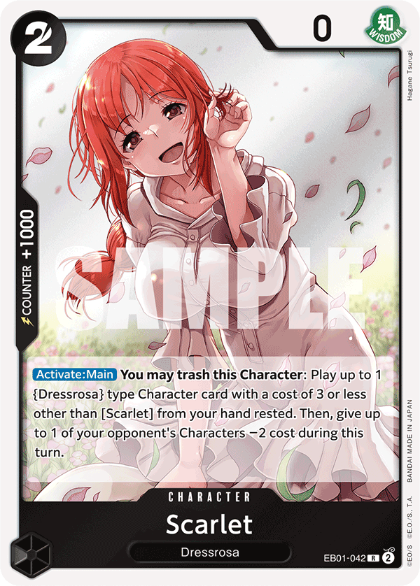 Carte Scarlet EB01-042 Rare — One Piece TCG EB-01 (Bandai)