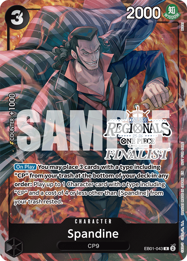 Carte Alt-Art Spandine EB01-043_p5 Rare — One Piece TCG PROMO-EB-01 Promos: Memorial Collection (Bandai)