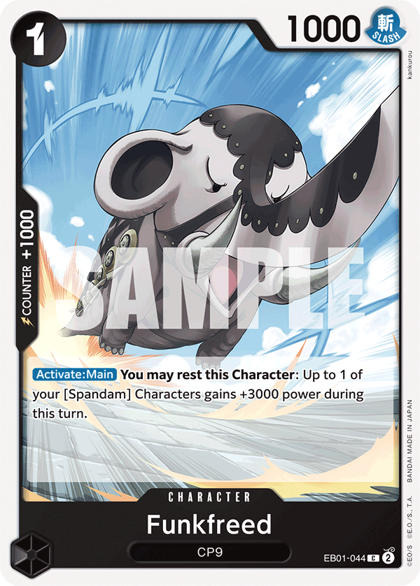 Carte Funkfreed EB01-044 Common — One Piece TCG EB-01 (Bandai)