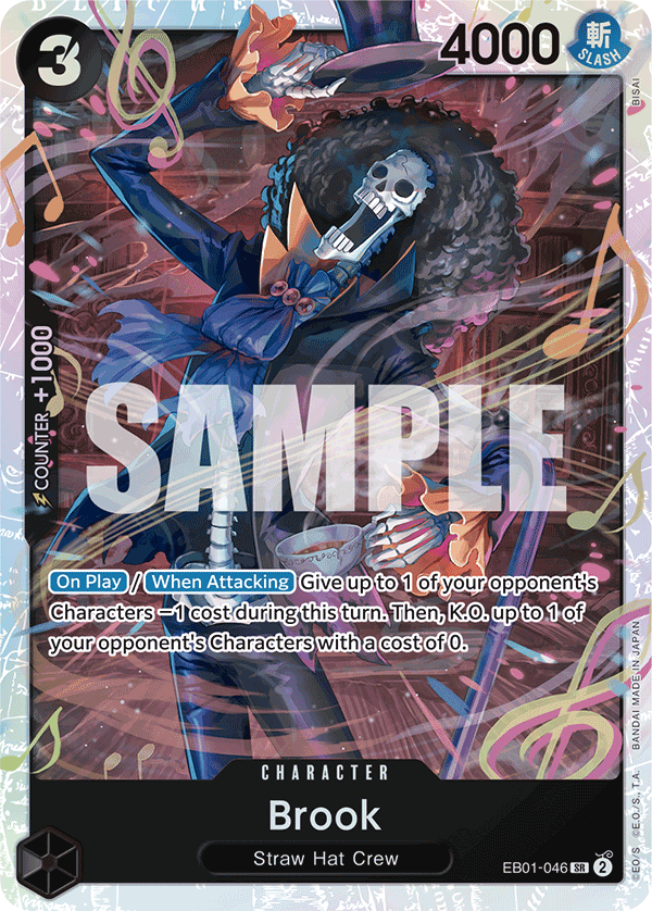 Carte Brook EB01-046 Super Rare — One Piece TCG EB-01 (Bandai)