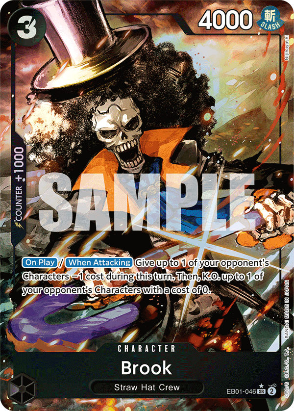 Carte Alt-Art Brook EB01-046_p1 Super Rare — One Piece TCG EB-01 Memorial Collection (Bandai)