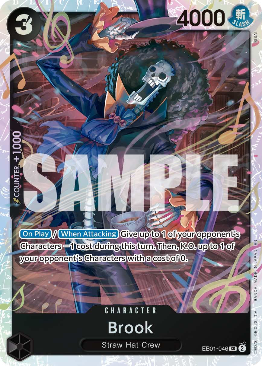 Carte Brook EB01-046_r1 Super Rare Serial — One Piece TCG PRB-02 The Best Vol. 2 (Bandai)