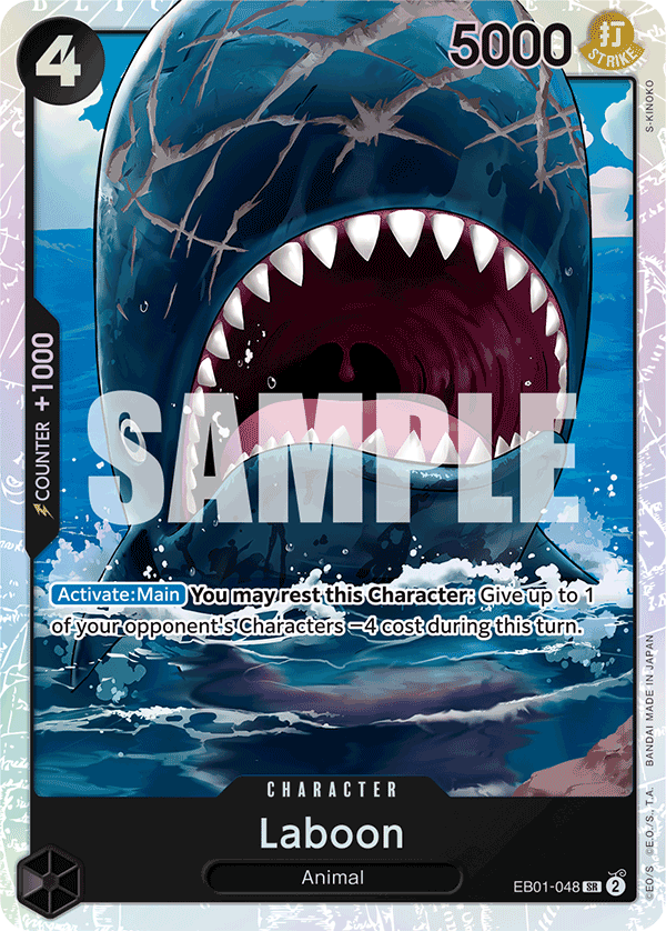 Carte Laboon EB01-048 Super Rare — One Piece TCG EB-01 Memorial Collection (Bandai)