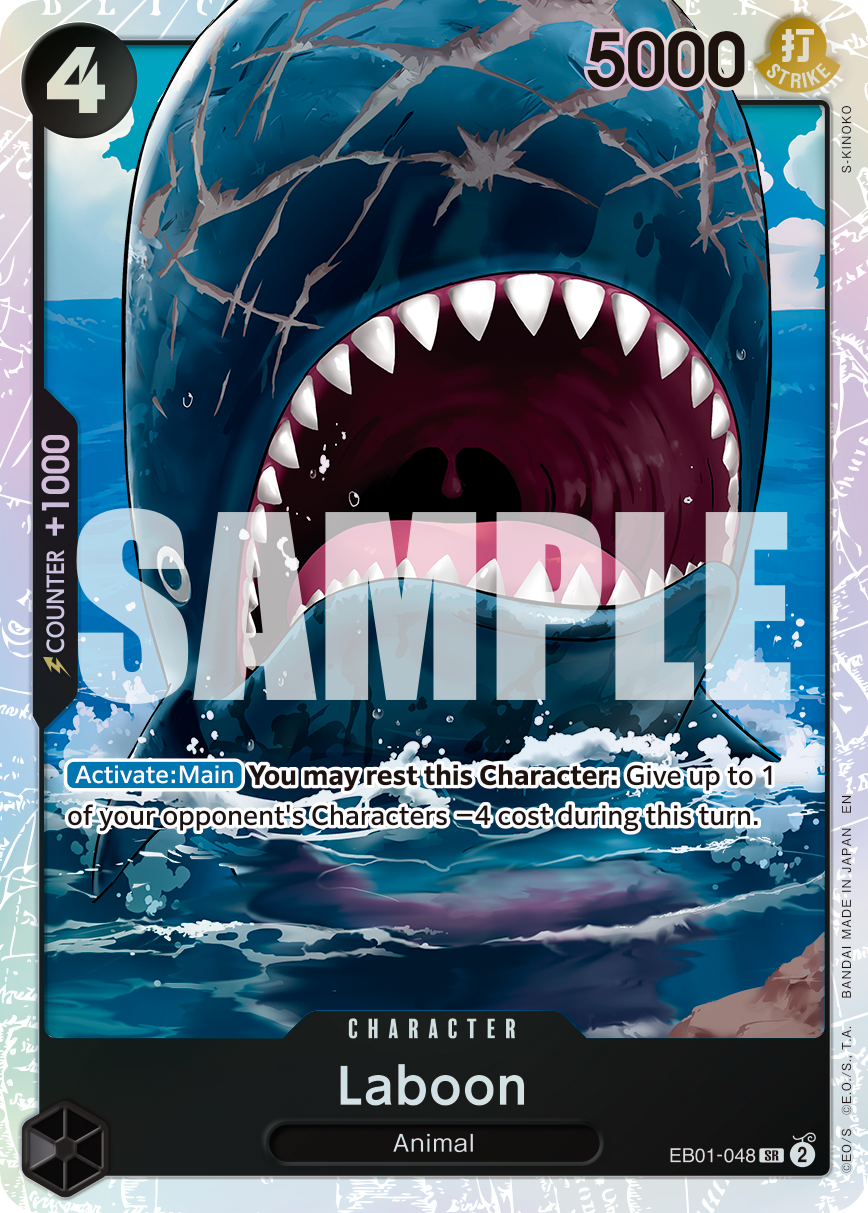 Carte Laboon EB01-048_r1 Super Rare Serial — One Piece TCG PRB-02 The Best Vol. 2 (Bandai)