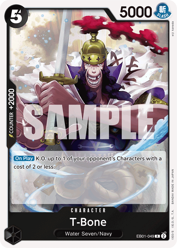 Carte T-Bone EB01-049 Rare — One Piece TCG EB-01 Memorial Collection (Bandai)