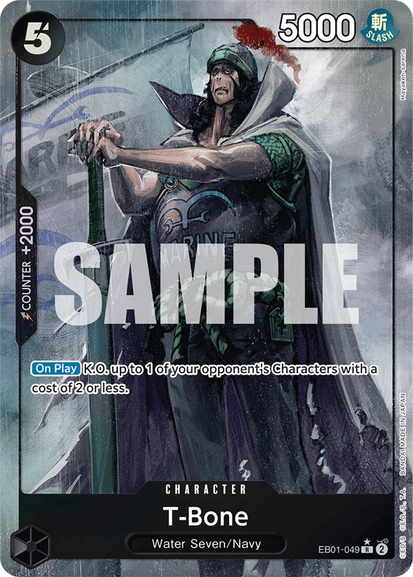 Carte Alt-Art T-Bone EB01-049_p1 Rare — One Piece TCG EB-01 Memorial Collection (Bandai)