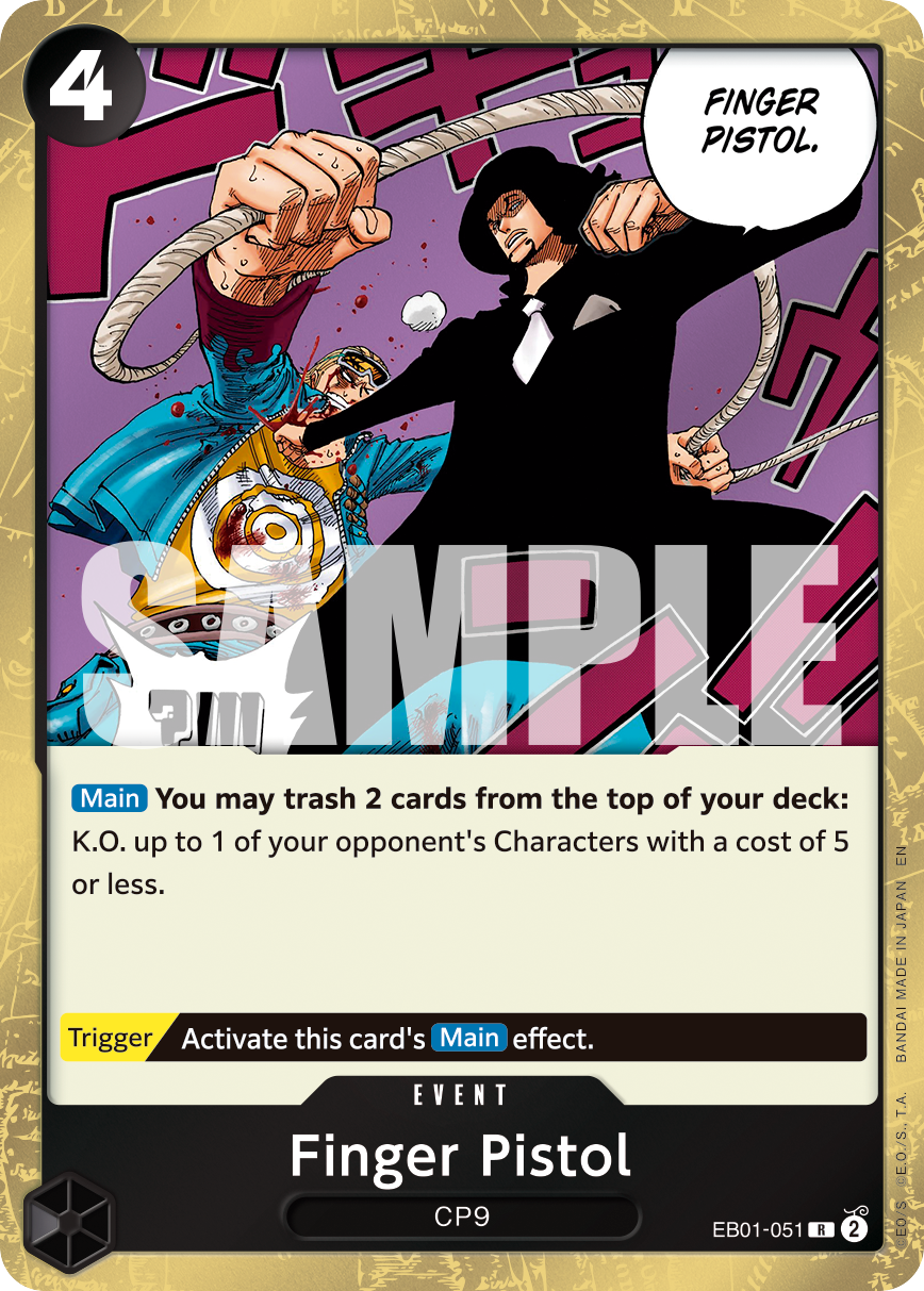 Carte Index Gun EB01-051_r1 Rare Serial — One Piece TCG PRB-02 The Best Vol. 2 (Bandai)
