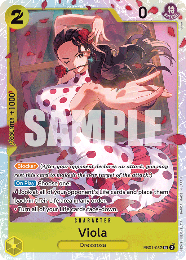 Carte Viola EB01-052 Super Rare — One Piece TCG EB-01 Memorial Collection (Bandai)