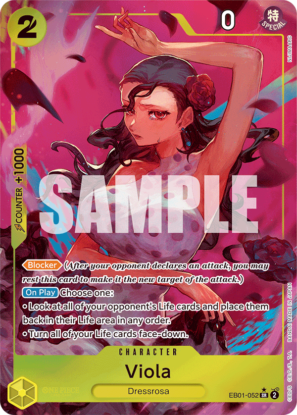 Carte Alt-Art Viola EB01-052_p1 Super Rare — One Piece TCG EB-01 Memorial Collection (Bandai)