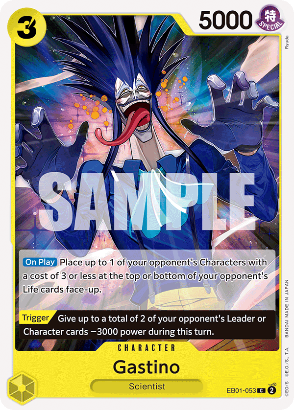 Carte Gastino EB01-053 Common — One Piece TCG EB-01 Memorial Collection (Bandai)