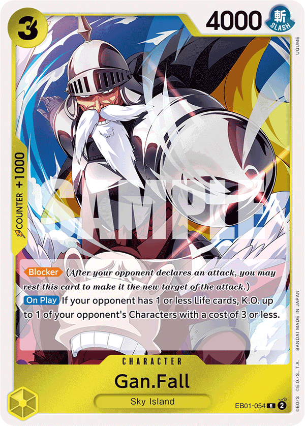 Carte Gan.Fall EB01-054 Rare — One Piece TCG EB-01 Memorial Collection (Bandai)