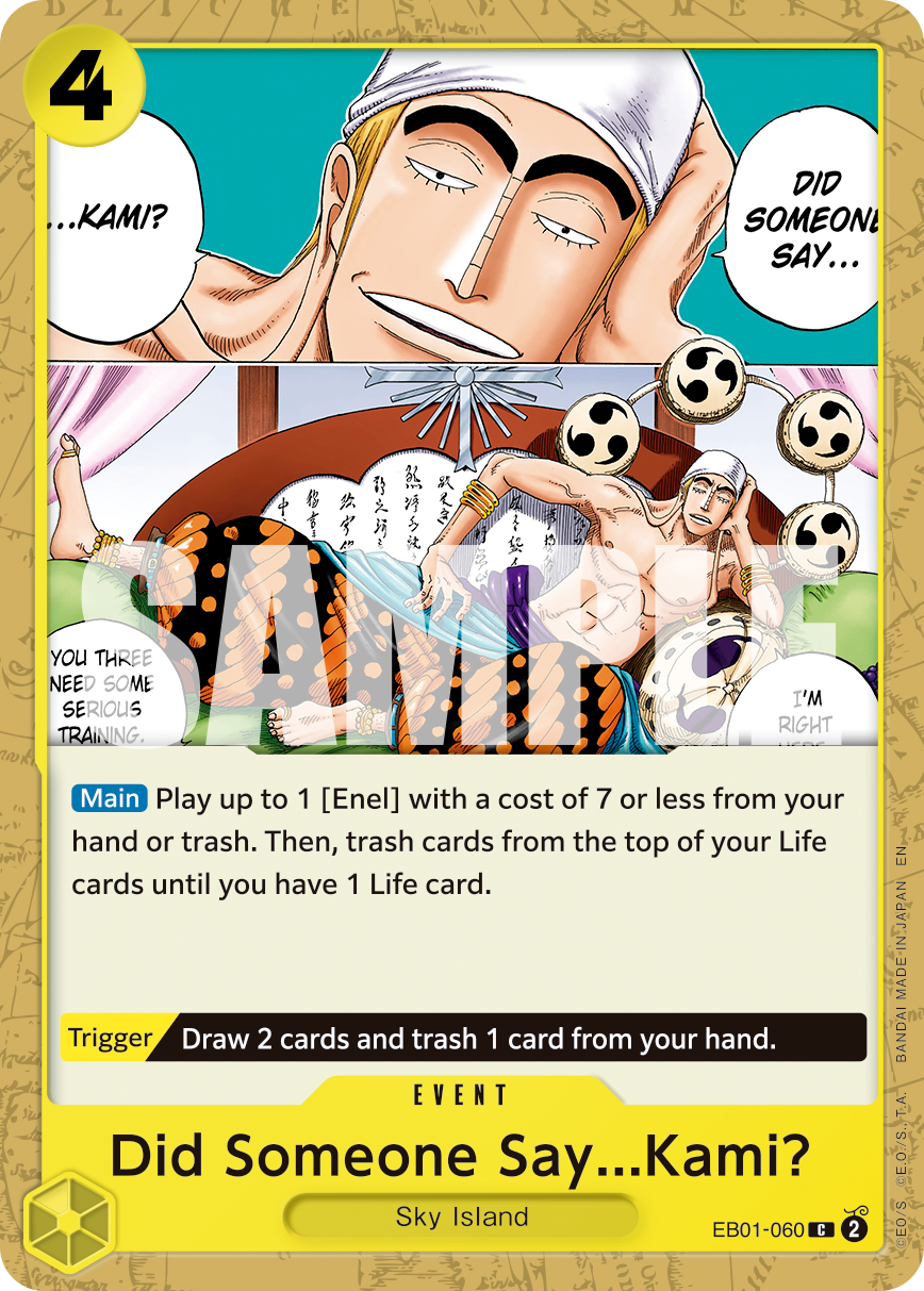 Carte Me voilà, je suis... Dieu&nbsp;! EB01-060_r1 Common Serial — One Piece TCG PRB-02 The Best Vol. 2 (Bandai)