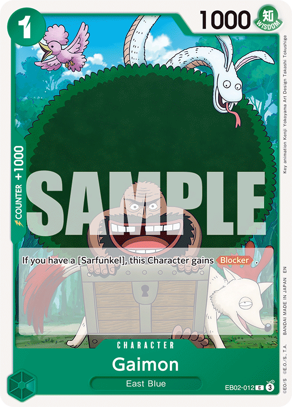 Carte Gaimon EB02-012 Common — One Piece TCG EB-02 (Bandai)
