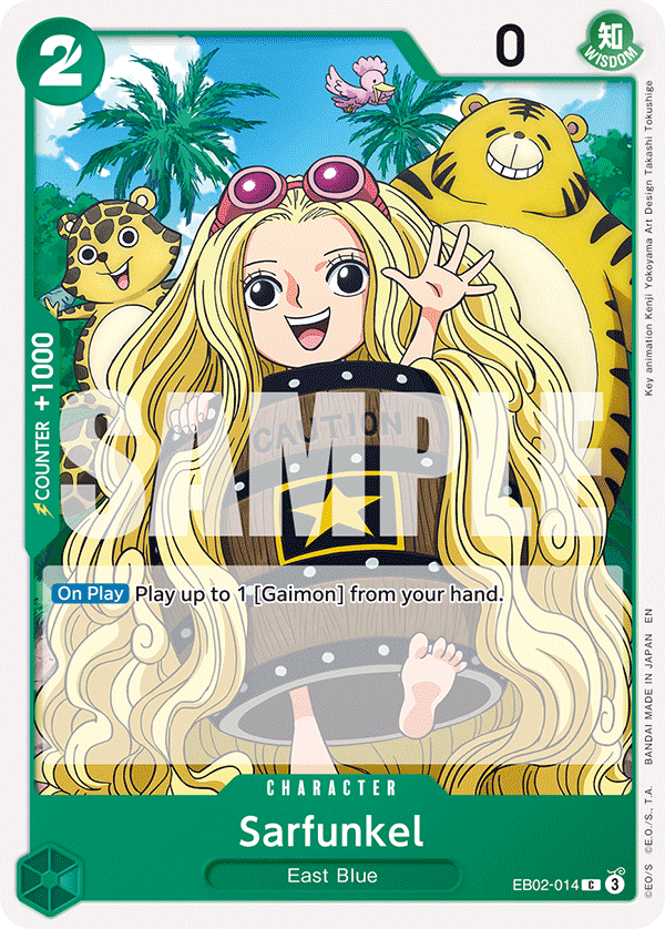Carte Sarfunkel EB02-014 Common — One Piece TCG EB-02 (Bandai)
