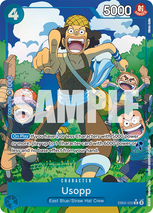 Carte Alt-Art Usopp EB02-022_p1 Rare — One Piece TCG EB-02 Anime 25th Collection (Bandai)