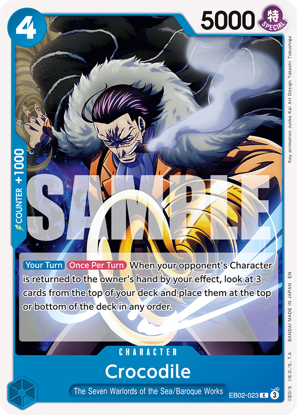 Carte Crocodile EB02-023 Common — One Piece TCG EB-02 Anime 25th Collection (Bandai)