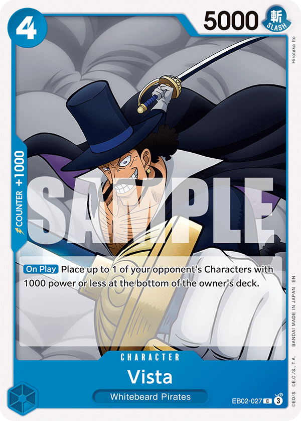 Carte Vista EB02-027 Common — One Piece TCG EB-02 Anime 25th Collection (Bandai)