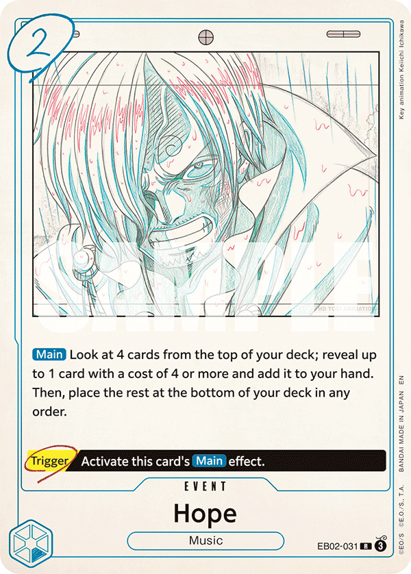 Carte Hope EB02-031 Rare — One Piece TCG EB-02 Anime 25th Collection (Bandai)