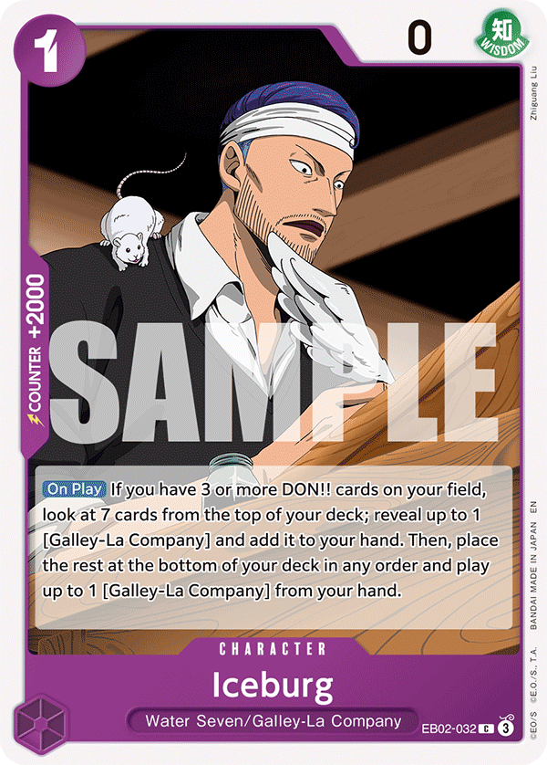 Carte Icebarg EB02-032 Common — One Piece TCG EB-02 (Bandai)