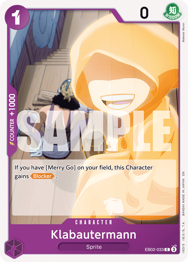 Carte Klabautermann EB02-033 Common — One Piece TCG EB-02 (Bandai)