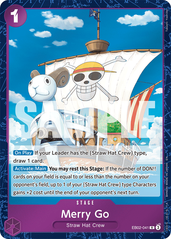 Carte Vogue Merry EB02-041 Rare — One Piece TCG EB-02 Anime 25th Collection (Bandai)