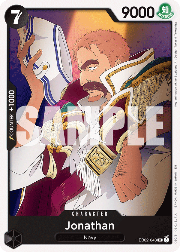 Carte Jonathan EB02-043 Common — One Piece TCG EB-02 Anime 25th Collection (Bandai)