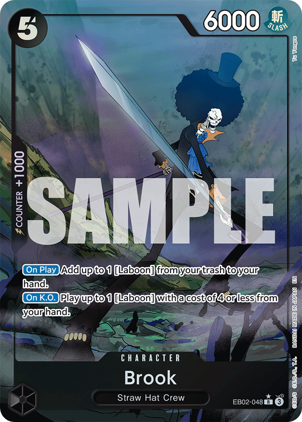 Carte Alt-Art Brook EB02-048_p1 Rare — One Piece TCG EB-02 Anime 25th Collection (Bandai)